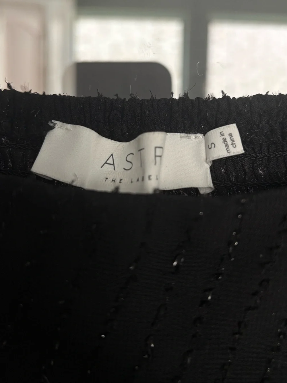 ASTR The Label Black Textured Peplum Puff Sleeve Square Neck Top Revolve - Small